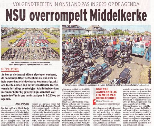 32e Internationale NSU Treffen Middelkerke