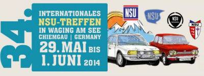 Banner 34. Int NSU Treffen 2014