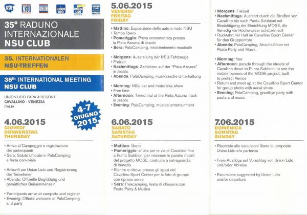 NSU Internationale Treffen 2015 Italie