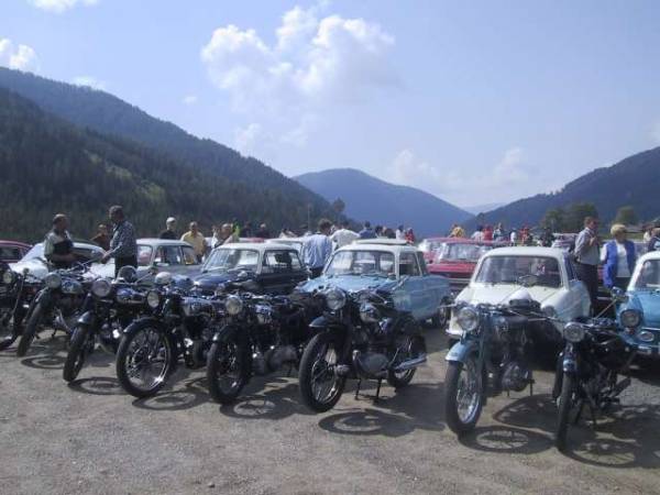 opstellen voor de foto