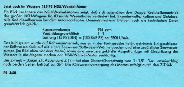 NSU Marine Wankel 6