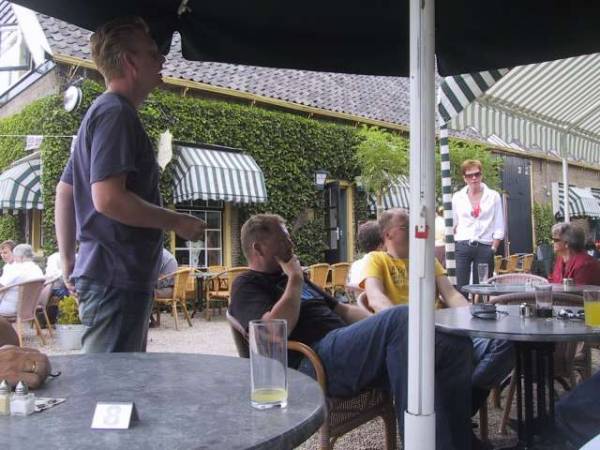 Bas heeft juk op de NSU tweewielerdag