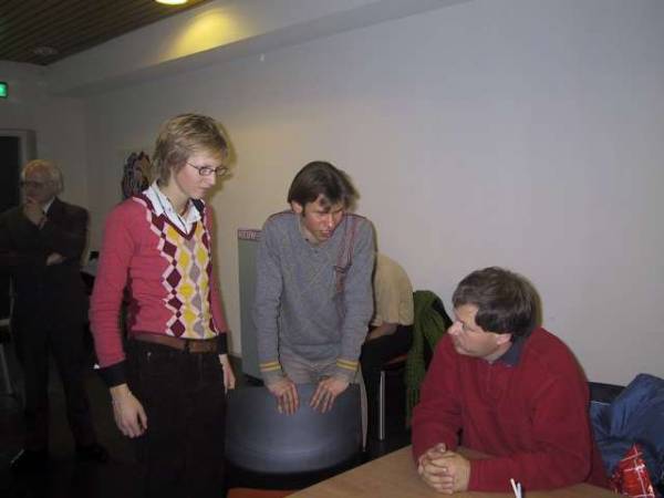 Sjaak en Bas  + vriendin van Bas