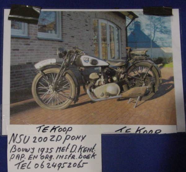 Te Koop: 201 ZD Pony 1935