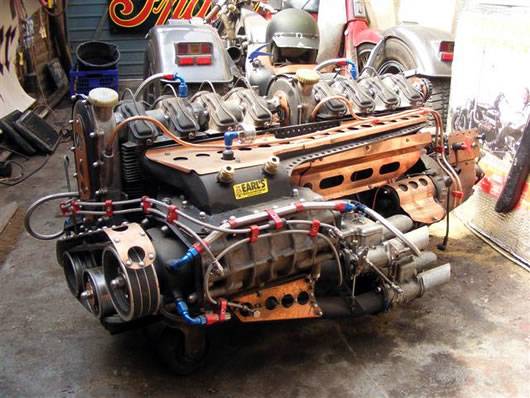 8 cylinder supercharged NSU-blok