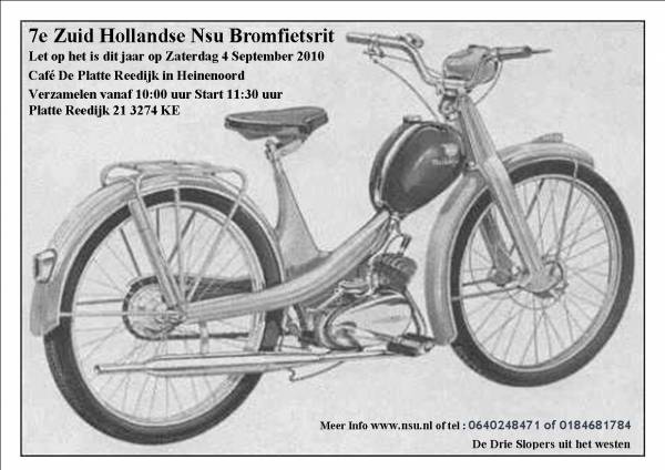 7e Zuid Hollandse Nsu BromfietsRit